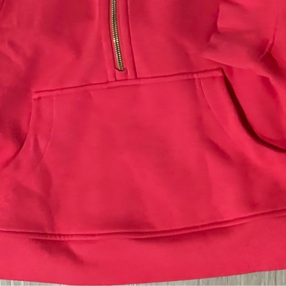 Lululemon Scuba Oversized Hoodie Funnel Neck Pullover Glaze Pink GOLD ZIP M/L - Picture 5 of 6